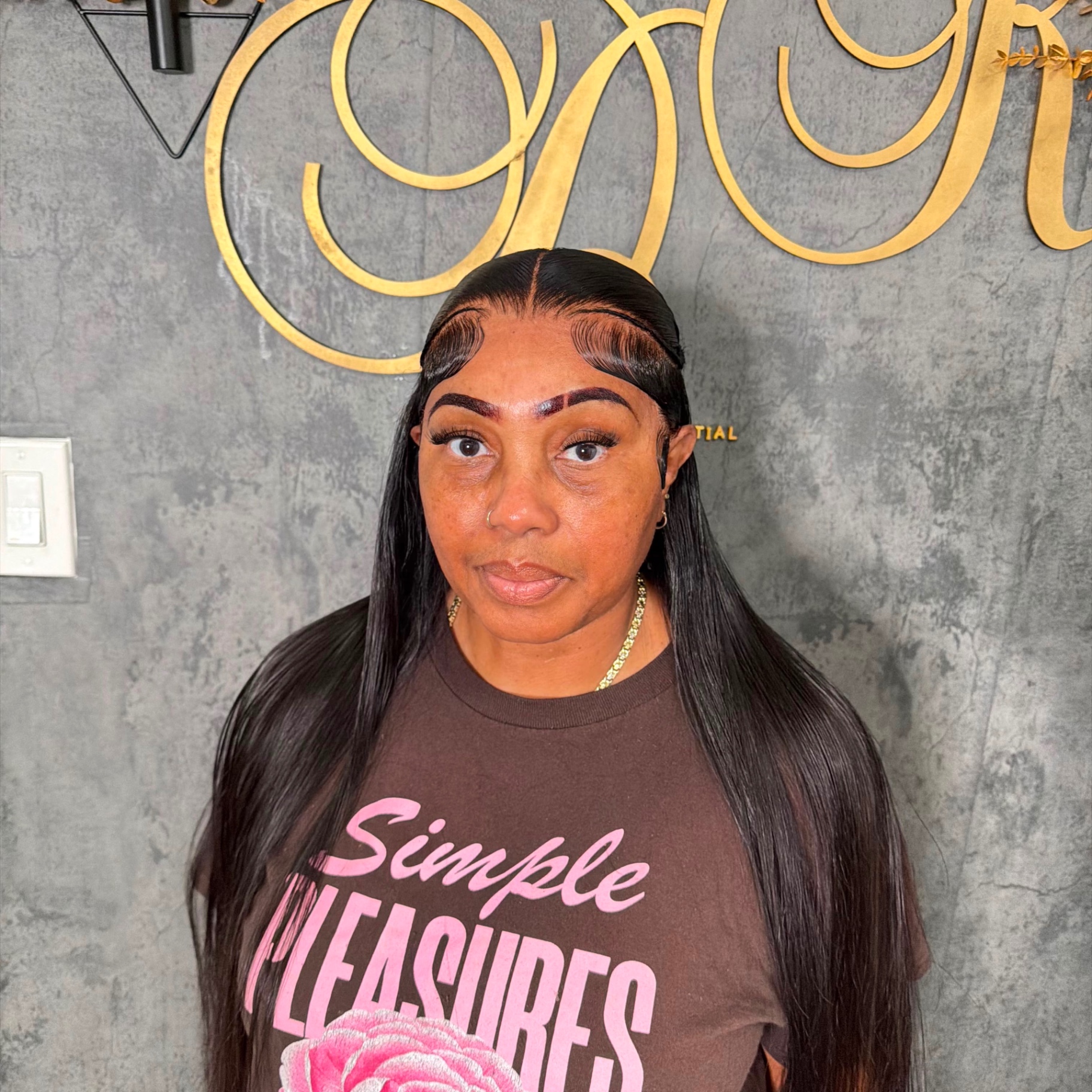 Silky Straight Glueless Wig — HD Lace